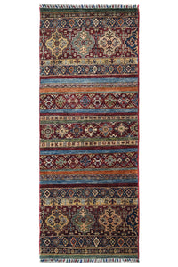 Afghan Khorjin Rug, 76 x 195 cm
