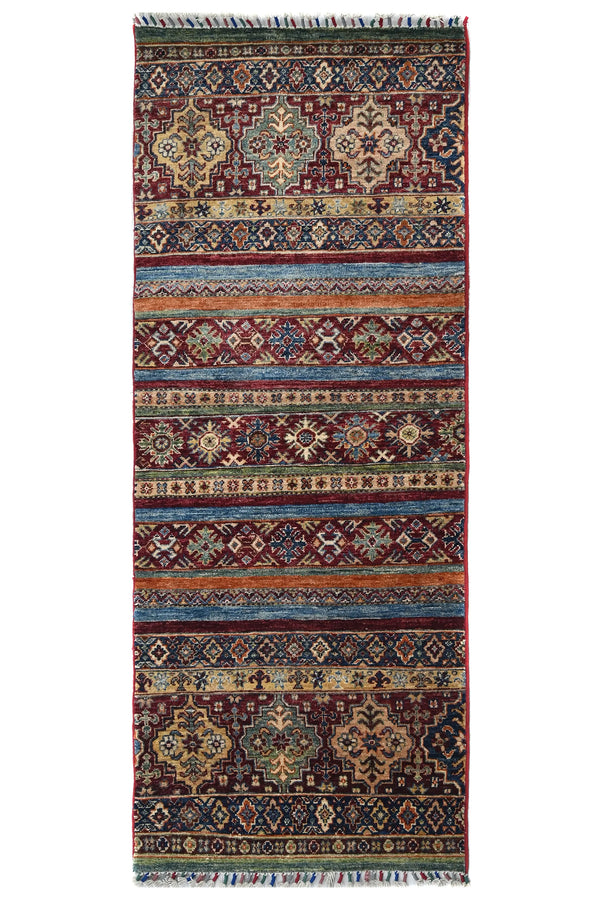 Afghan Khorjin Rug, 76 x 195 cm