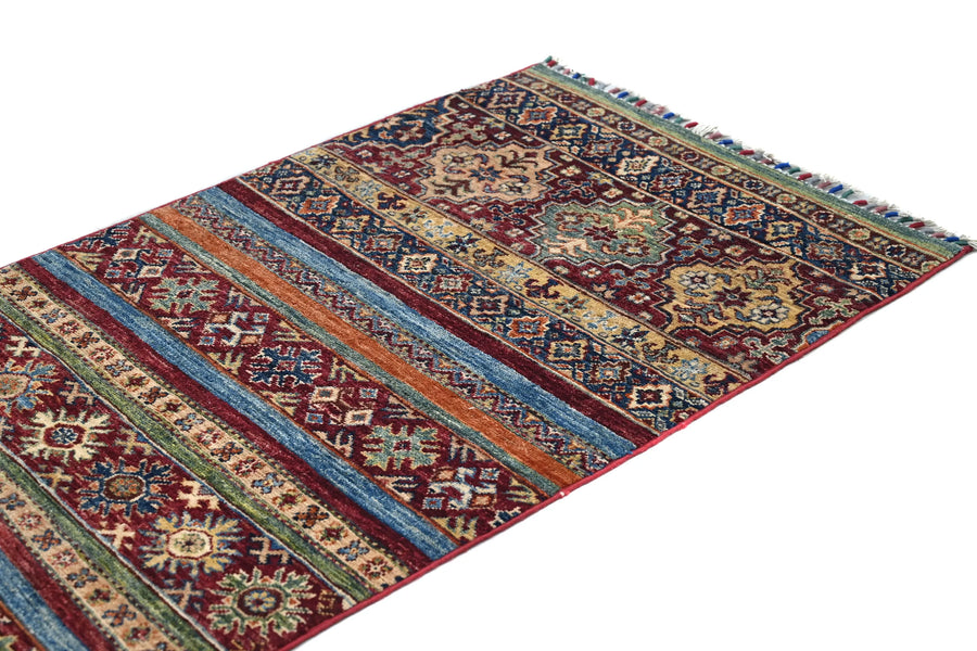 Afghan Khorjin Rug, 76 x 195 cm