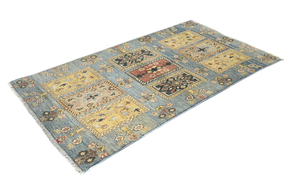 Khorjin Afghan Rug – Pebble Frame