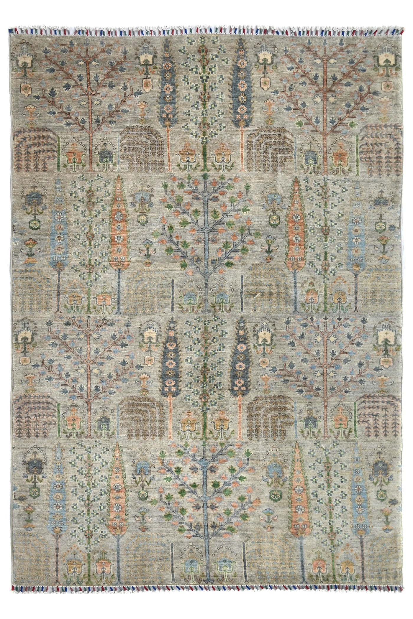 Khorjin Afghan Rug – Wheat Grove