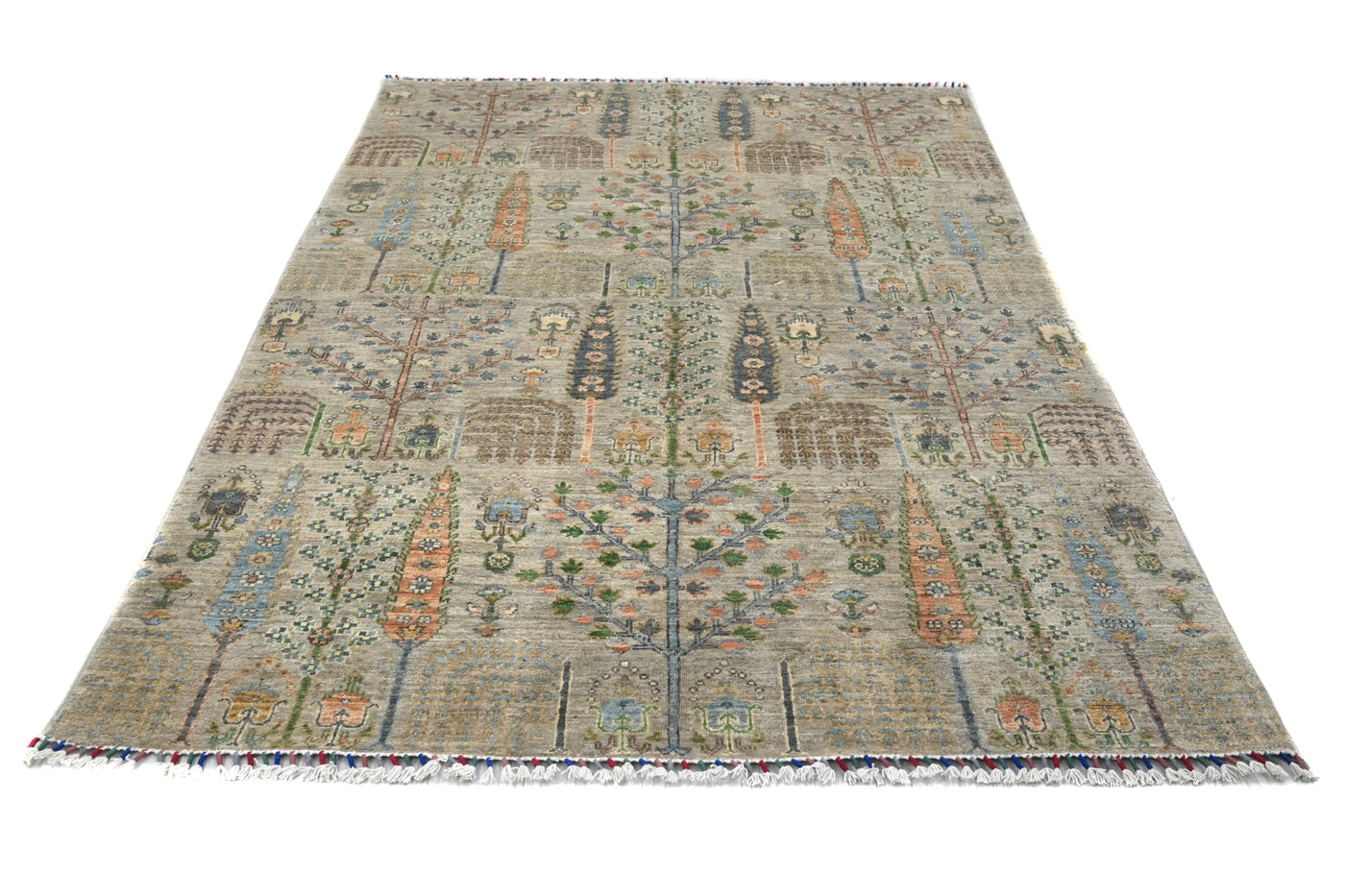Khorjin Afghan Rug – Wheat Grove