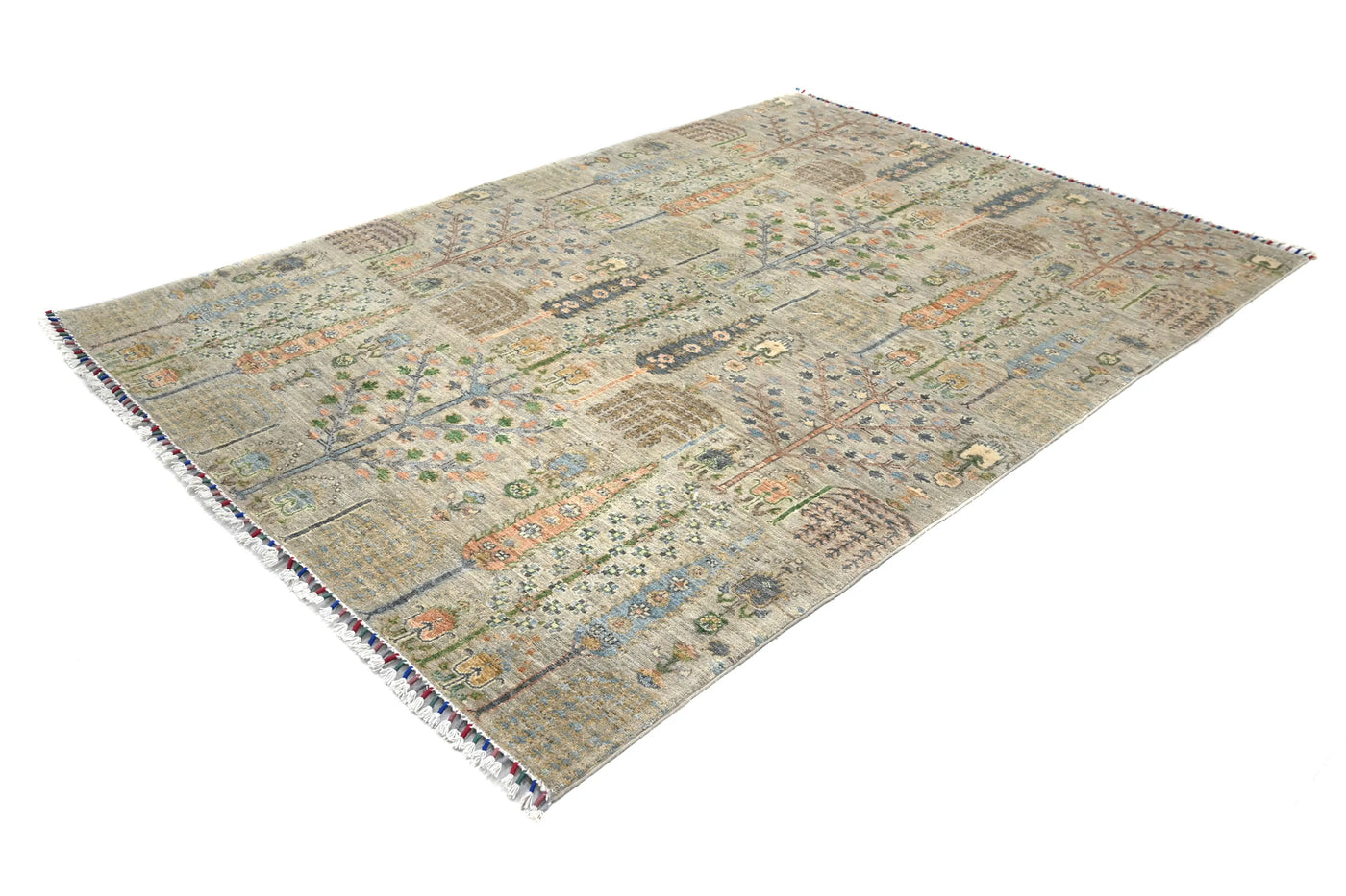 Khorjin Afghan Rug – Wheat Grove