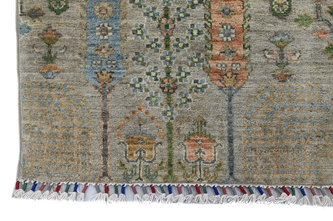 Khorjin Afghan Rug – Wheat Grove