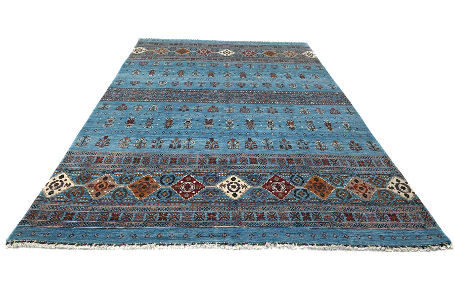 Khorjin Afghan Rug – Oceanic Bands