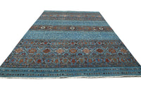 Khorjin Afghan Rug – Cerulean Strata
