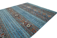 Khorjin Afghan Rug – Cerulean Strata