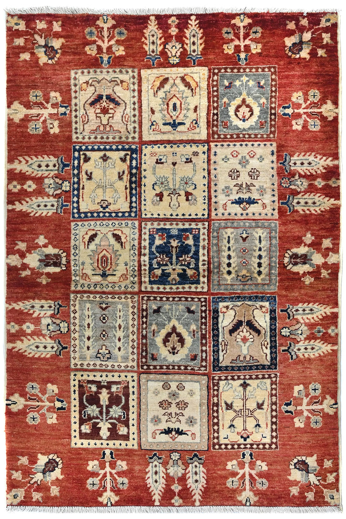Khorjin Afghan Rug – Ember Mosaic
