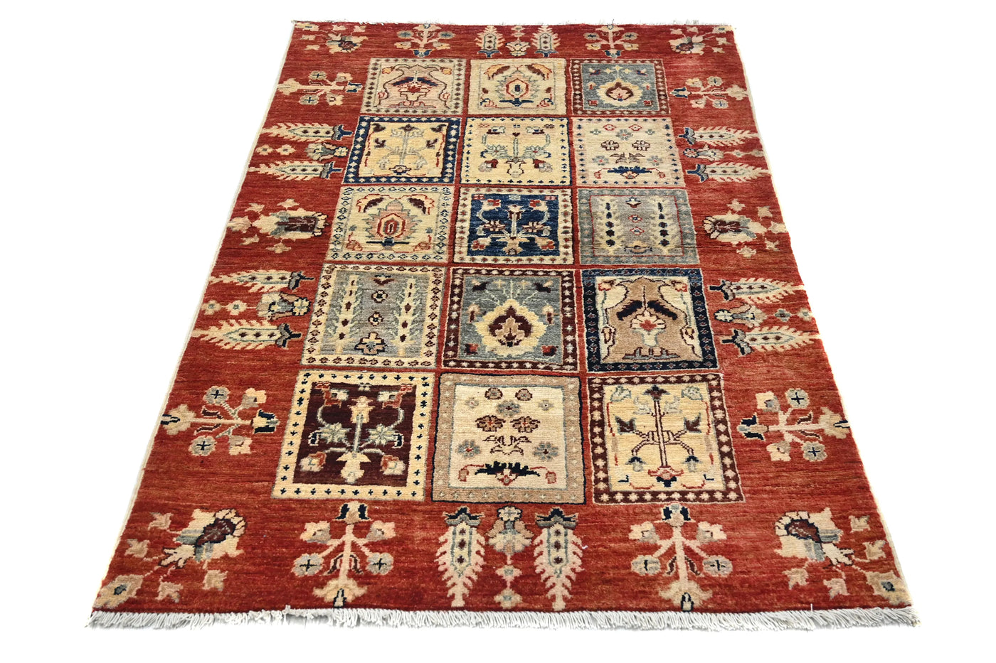 Khorjin Afghan Rug – Ember Mosaic
