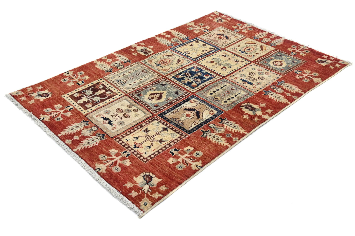 Khorjin Afghan Rug – Ember Mosaic