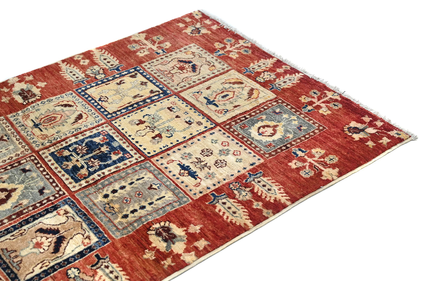 Khorjin Afghan Rug – Ember Mosaic