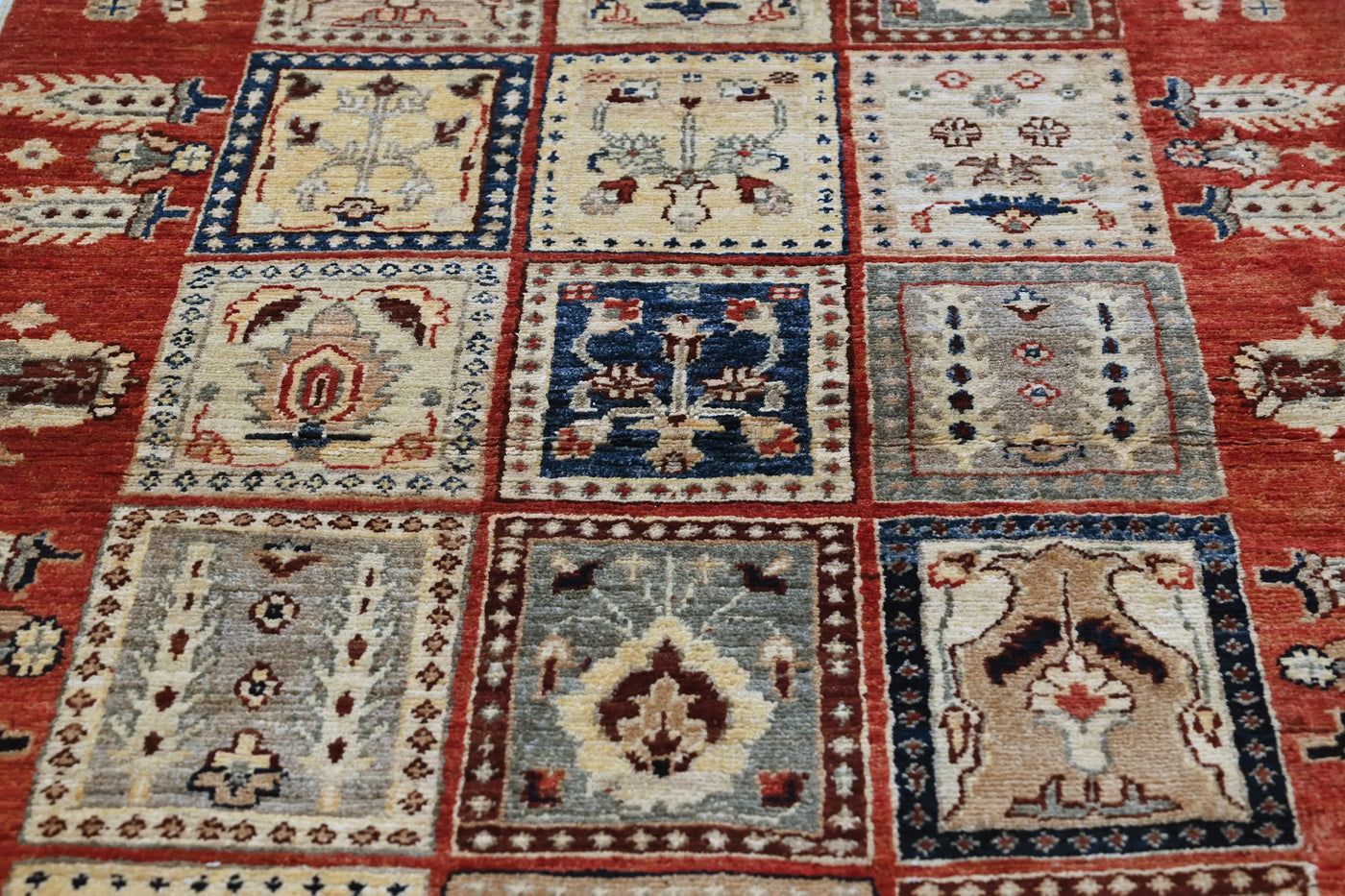 Khorjin Afghan Rug – Ember Mosaic