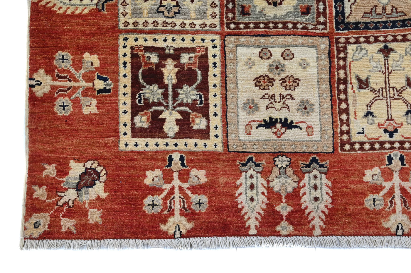 Khorjin Afghan Rug – Ember Mosaic