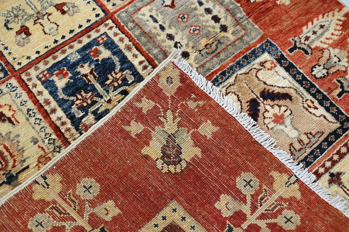 Khorjin Afghan Rug – Ember Mosaic