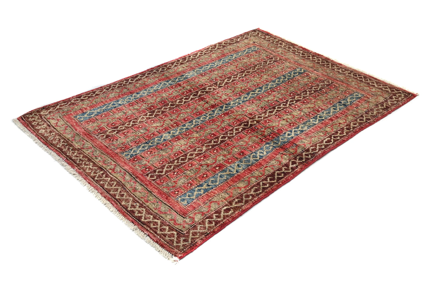 Khorjin Afghan Rug – Crimson Keepsake