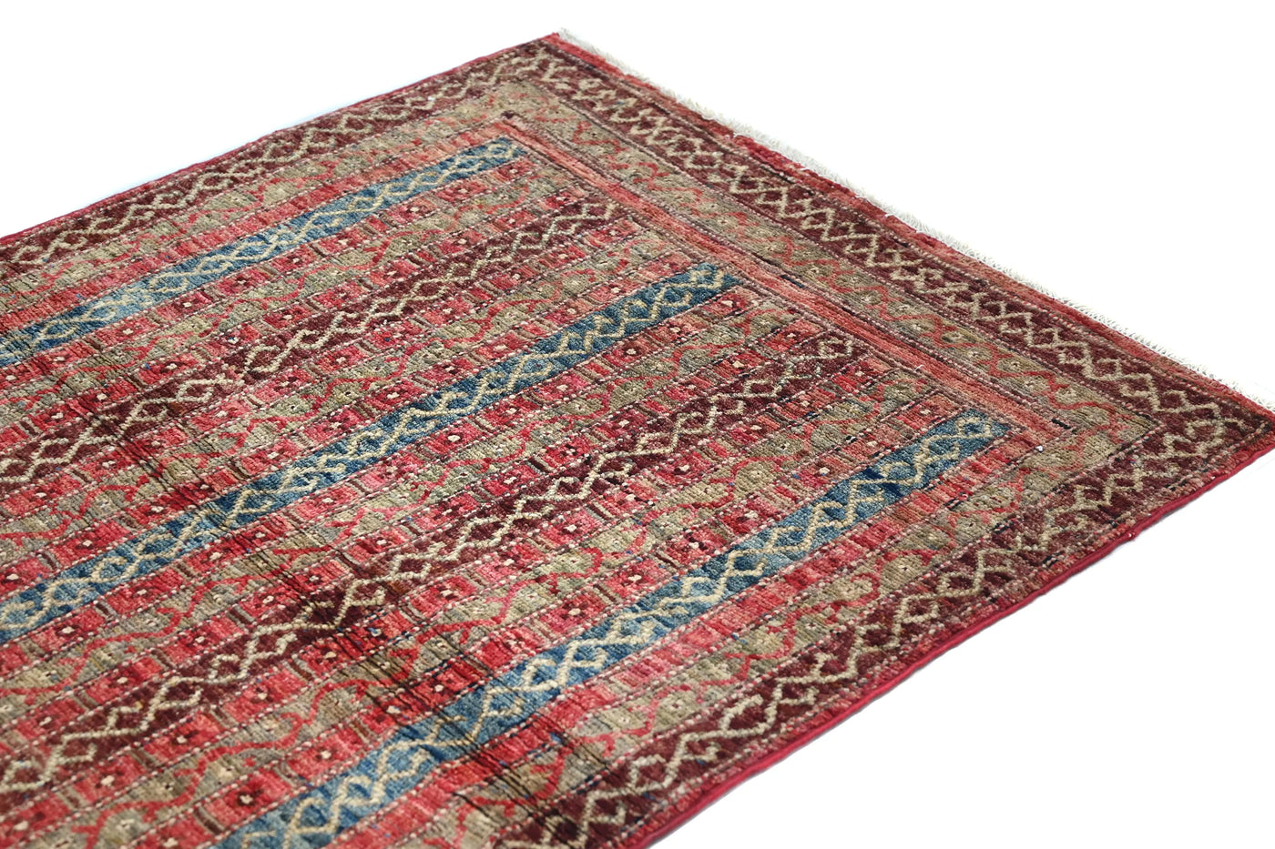 Khorjin Afghan Rug – Crimson Keepsake