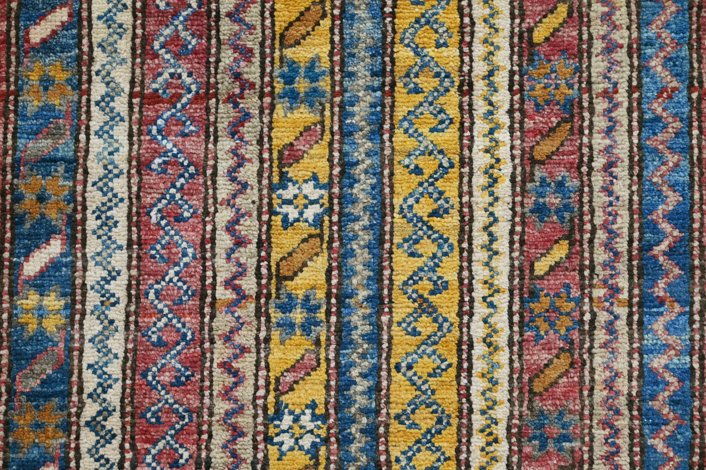Khorjin Afghan Rug – Cerulean Patchwork