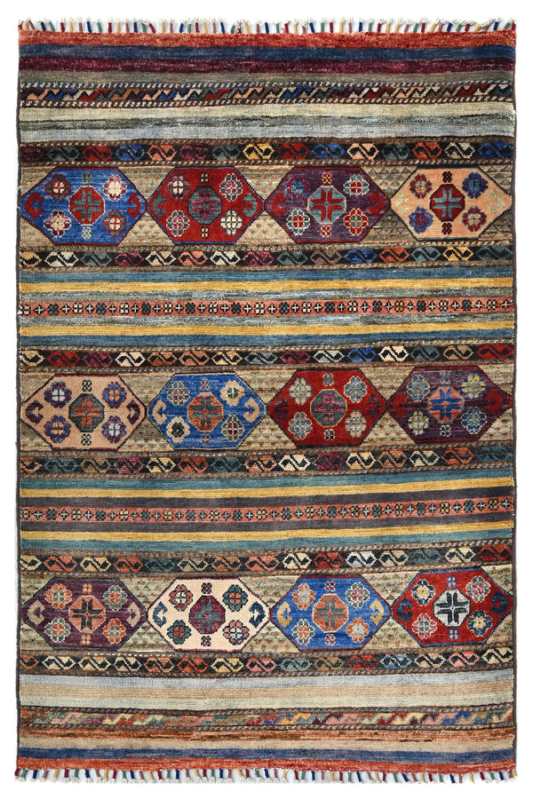 Afghan Khorjin Rug, 97 x 148 cm