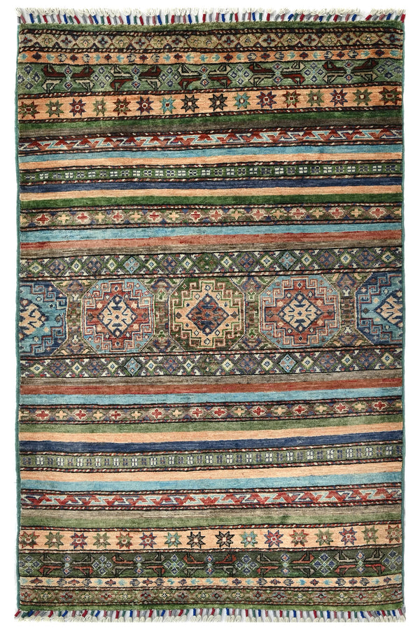 Afghan Khorjin Rug, 100 x 157 cm
