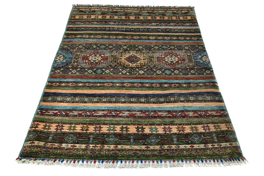 Afghan Khorjin Rug, 100 x 157 cm