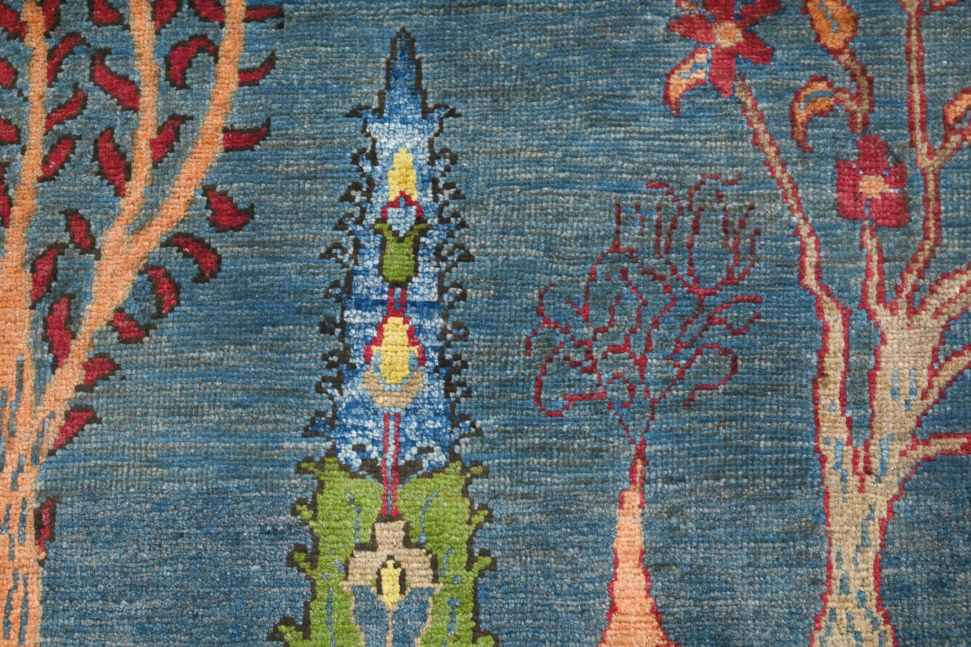 Khorjin Afghan Rug – Teal Story