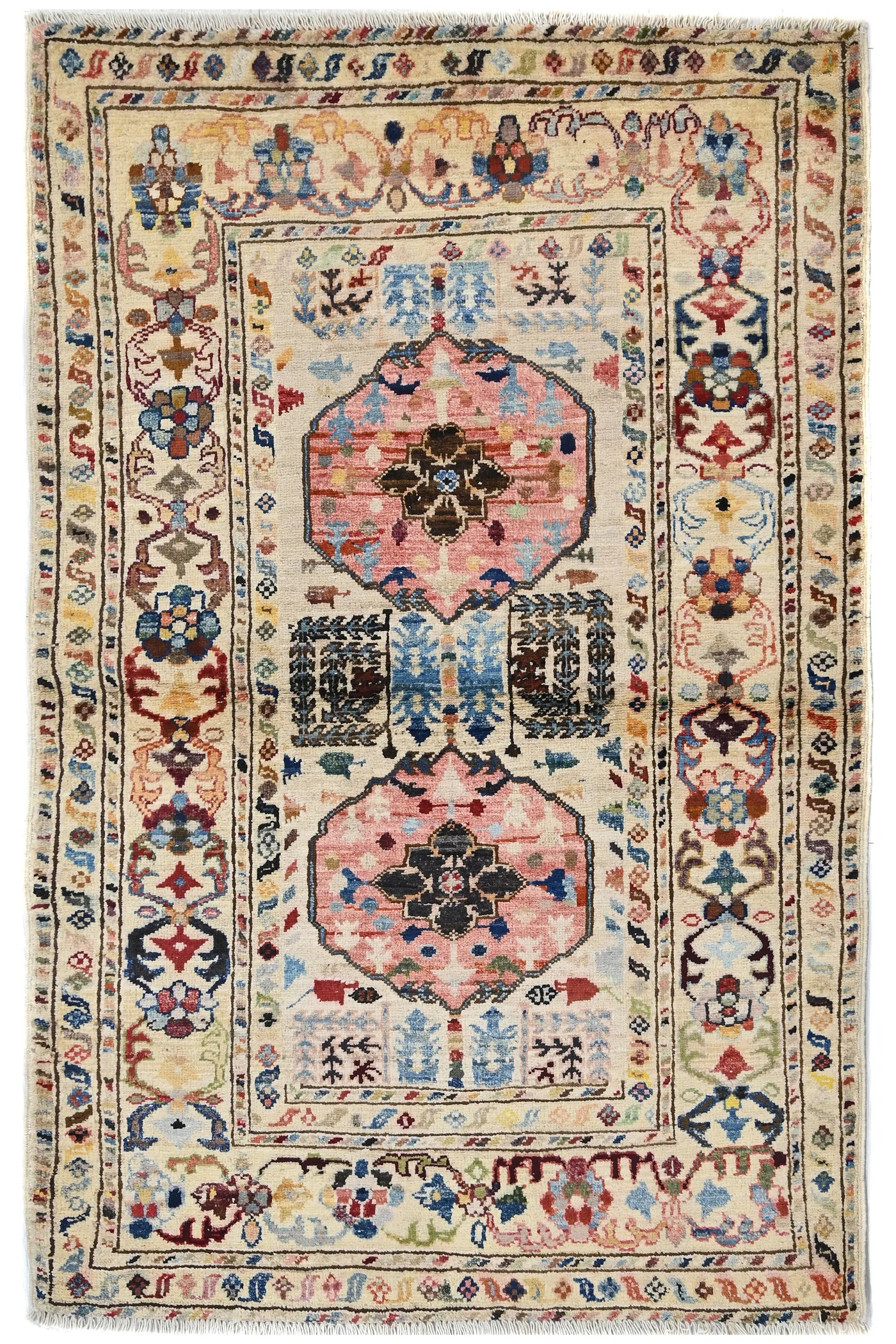 Khorjin Afghan Rug – Ember Frame