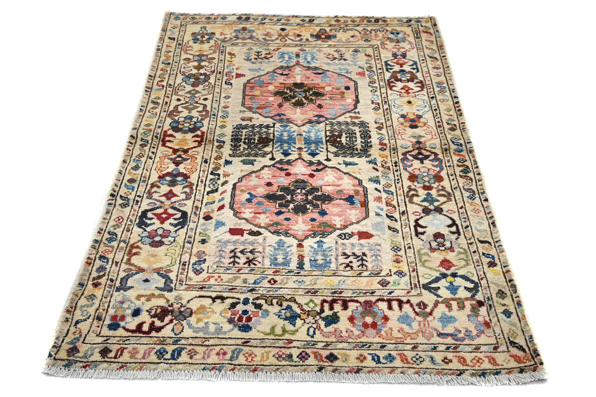 Khorjin Afghan Rug – Ember Frame