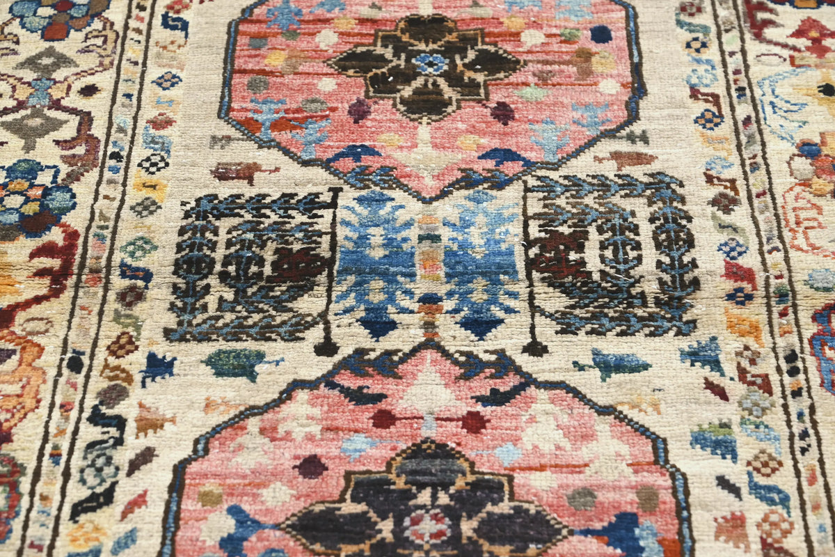 Khorjin Afghan Rug – Ember Frame