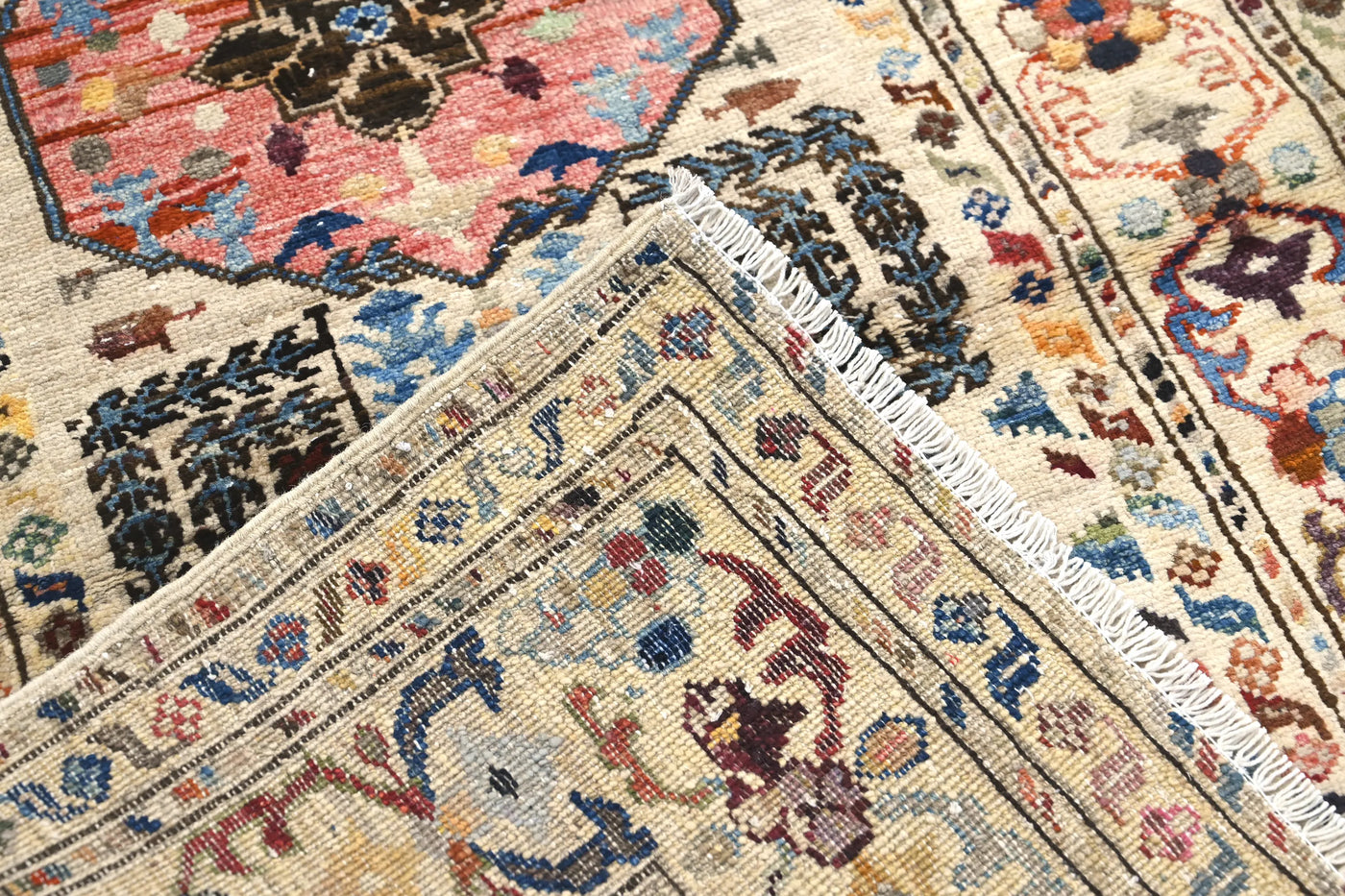 Khorjin Afghan Rug – Ember Frame