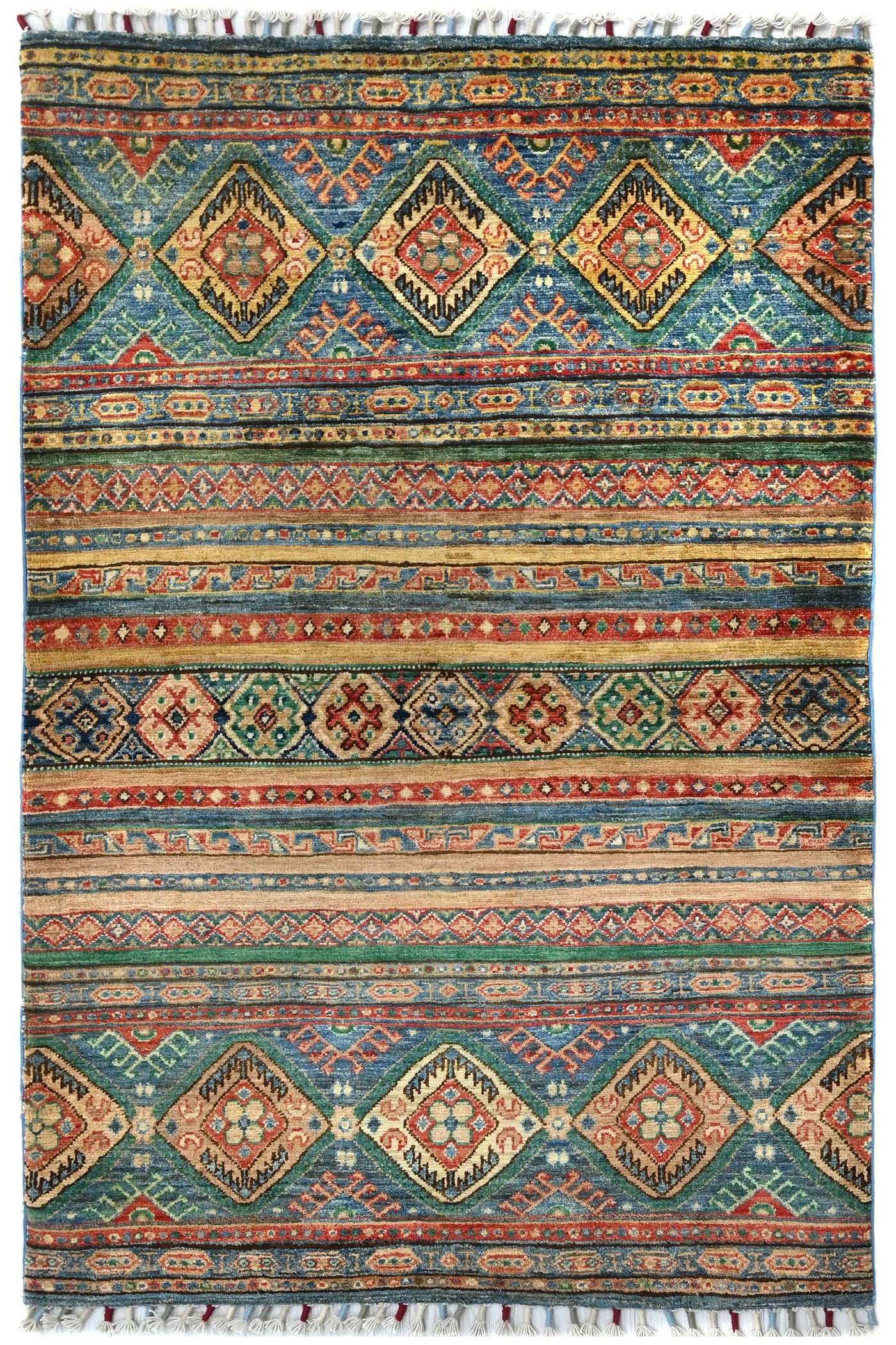 Khorjin Afghan Rug – Teal Caravan