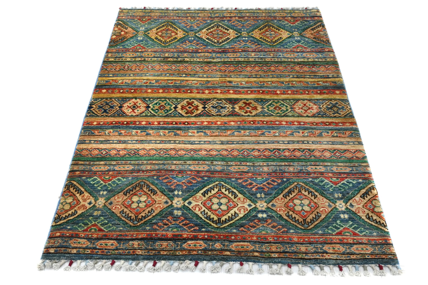 Khorjin Afghan Rug – Teal Caravan