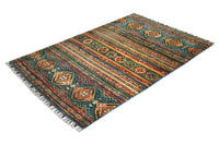 Khorjin Afghan Rug – Azure Terraces