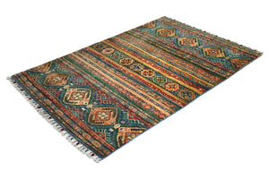 Afghan Khorjin Rug, 100 x 154 cm