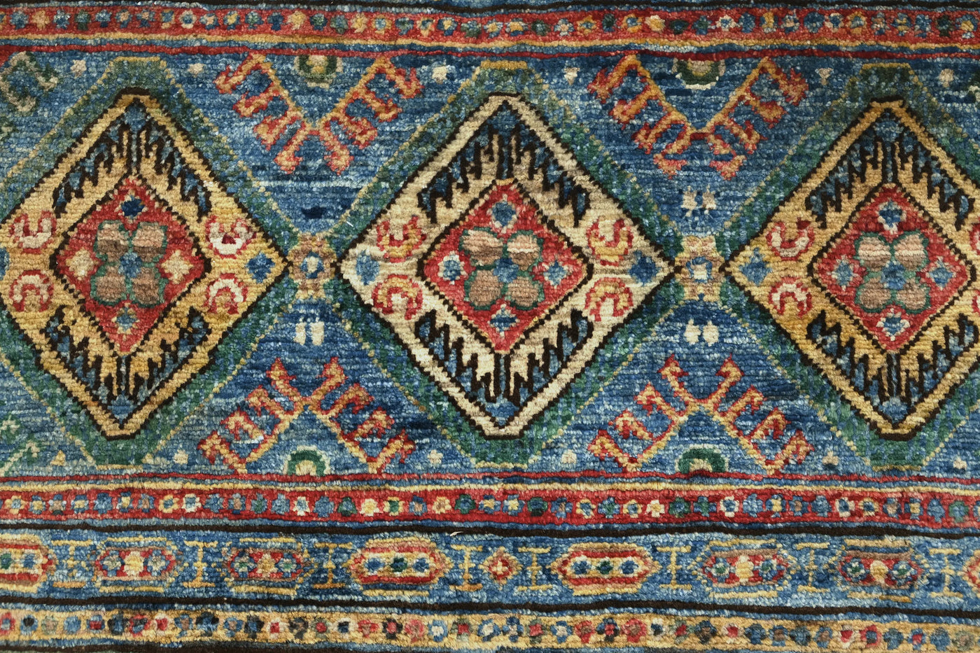 Khorjin Afghan Rug – Teal Caravan
