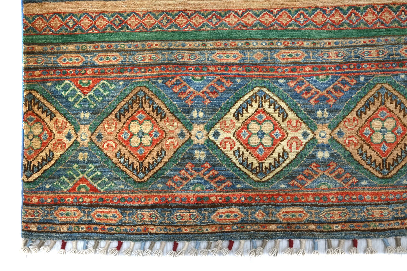 Khorjin Afghan Rug – Teal Caravan