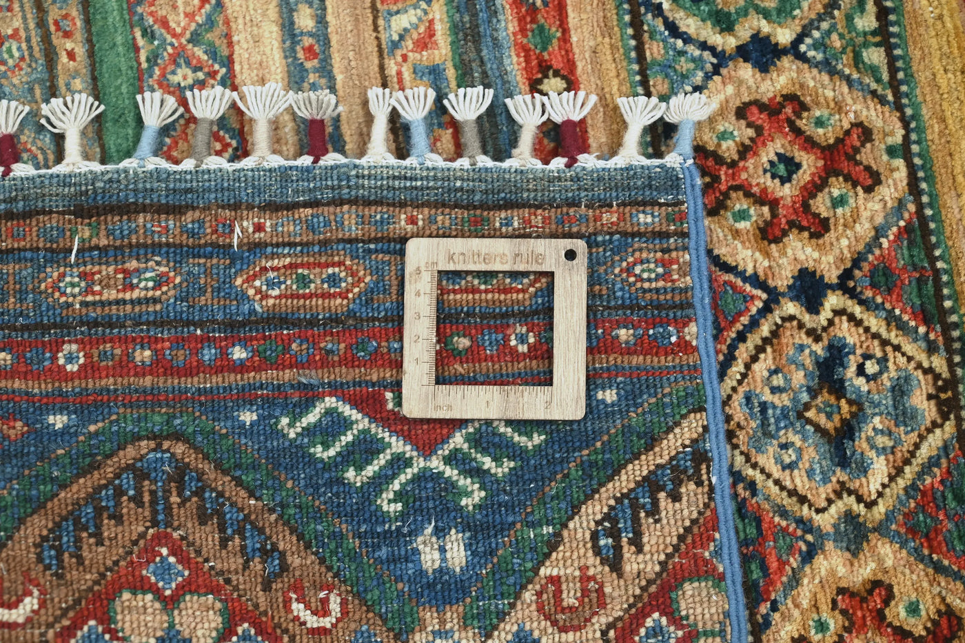 Khorjin Afghan Rug – Teal Caravan