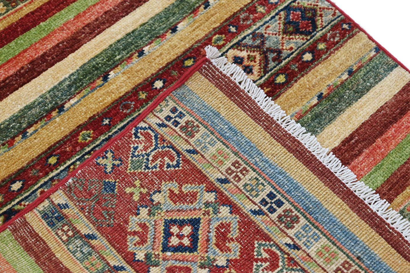 Khorjin Afghan Rug – Sky Grid
