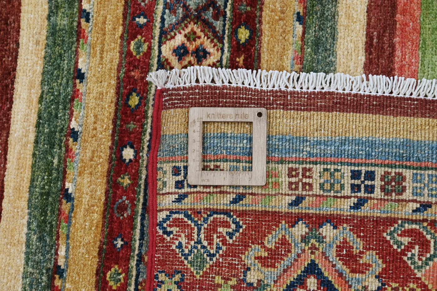 Khorjin Afghan Rug – Sky Grid