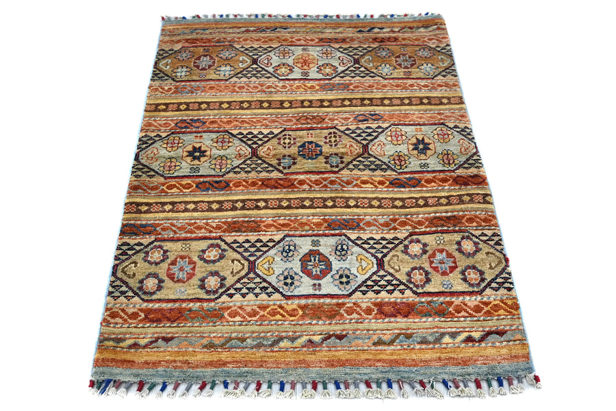 Khorjin Afghan Rug – Terracotta Terraces