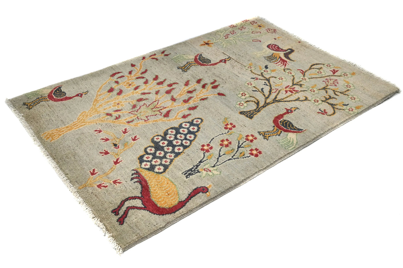 Khorjin Afghan Rug – Navy Frame