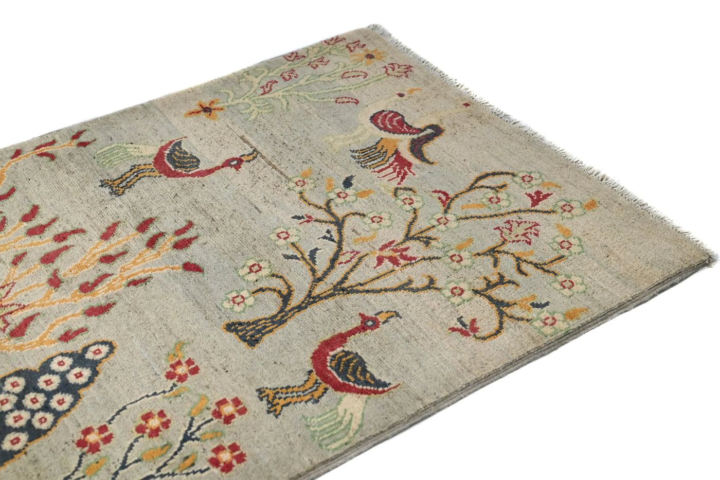 Khorjin Afghan Rug – Navy Frame