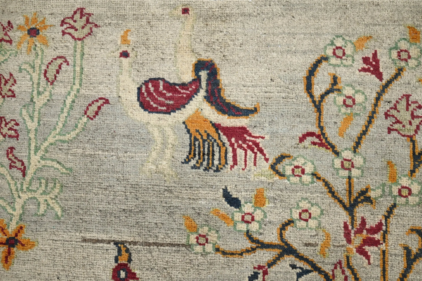 Khorjin Afghan Rug – Navy Frame