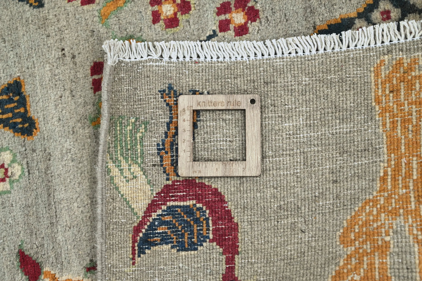 Khorjin Afghan Rug – Navy Frame