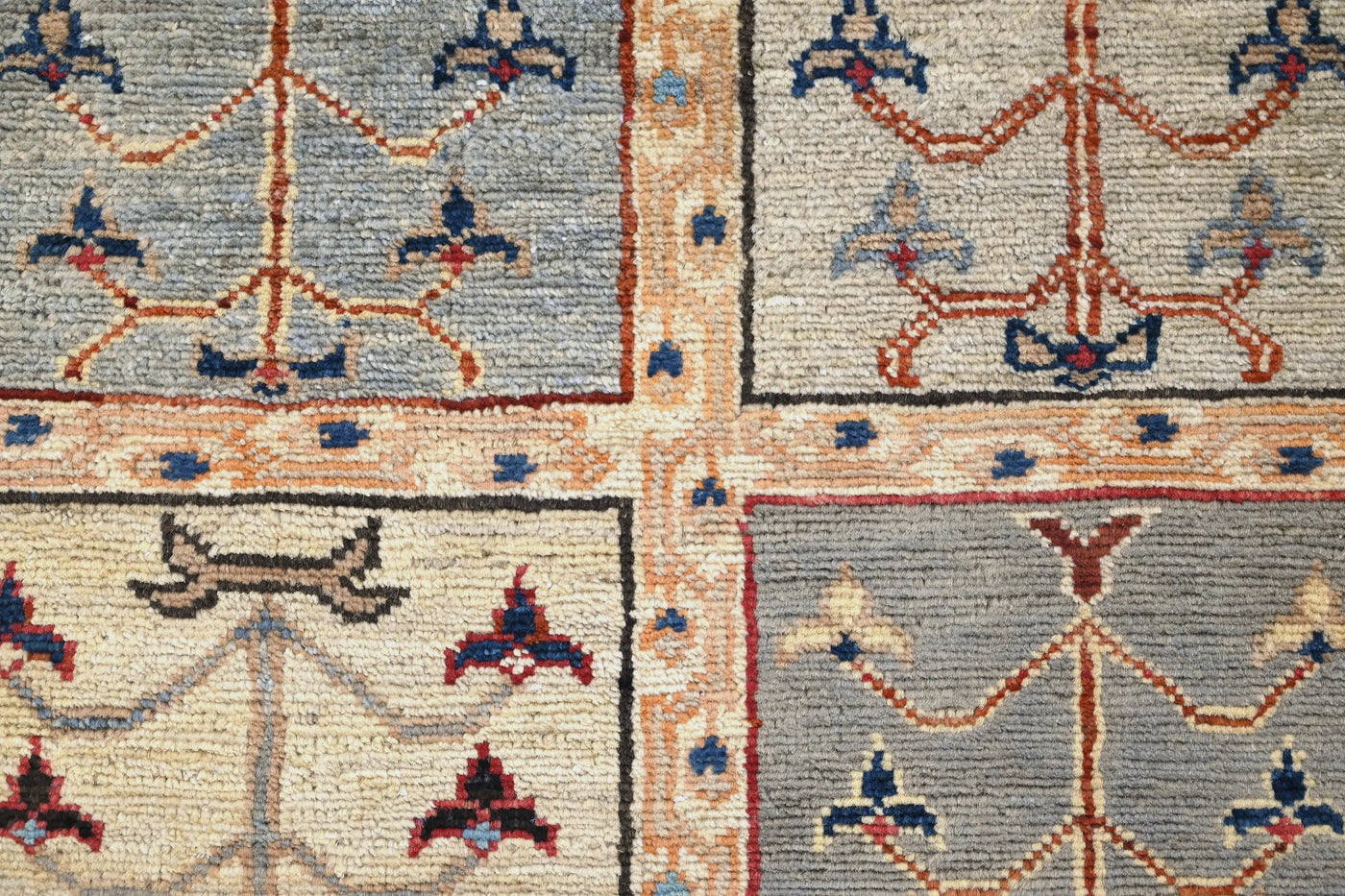 Khorjin Afghan Rug – Claret Patchwork