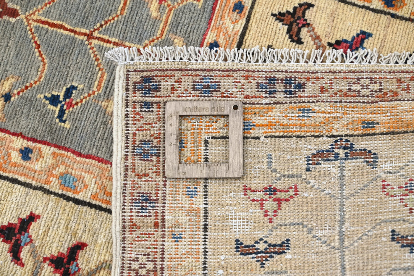 Khorjin Afghan Rug – Claret Patchwork