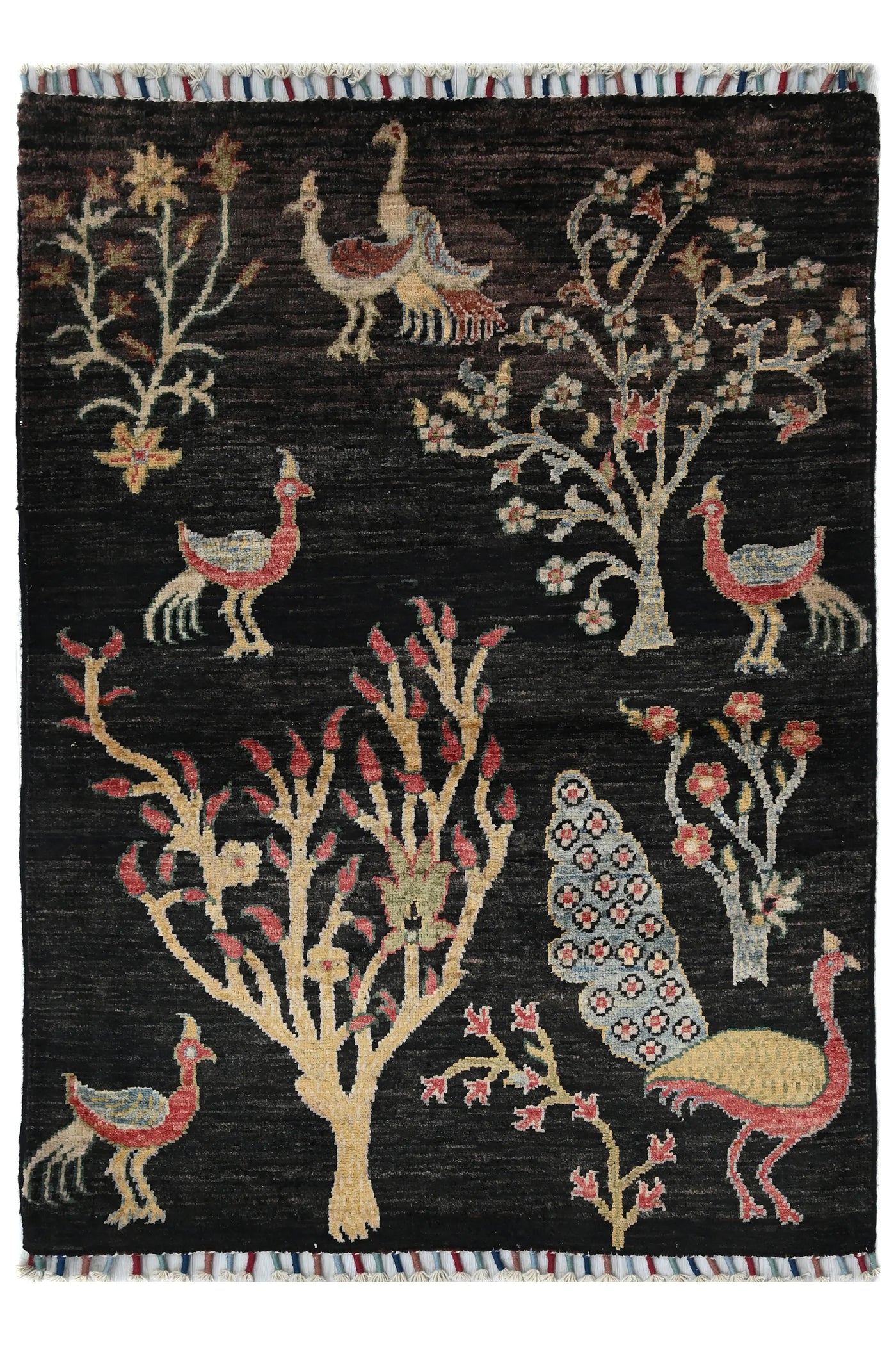 Khorjin Afghan Rug – Midnight Keepsake