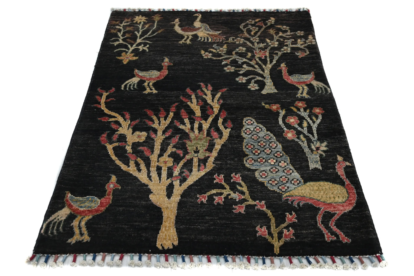 Khorjin Afghan Rug – Midnight Keepsake