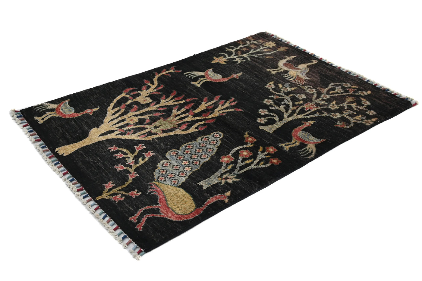 Khorjin Afghan Rug – Midnight Keepsake