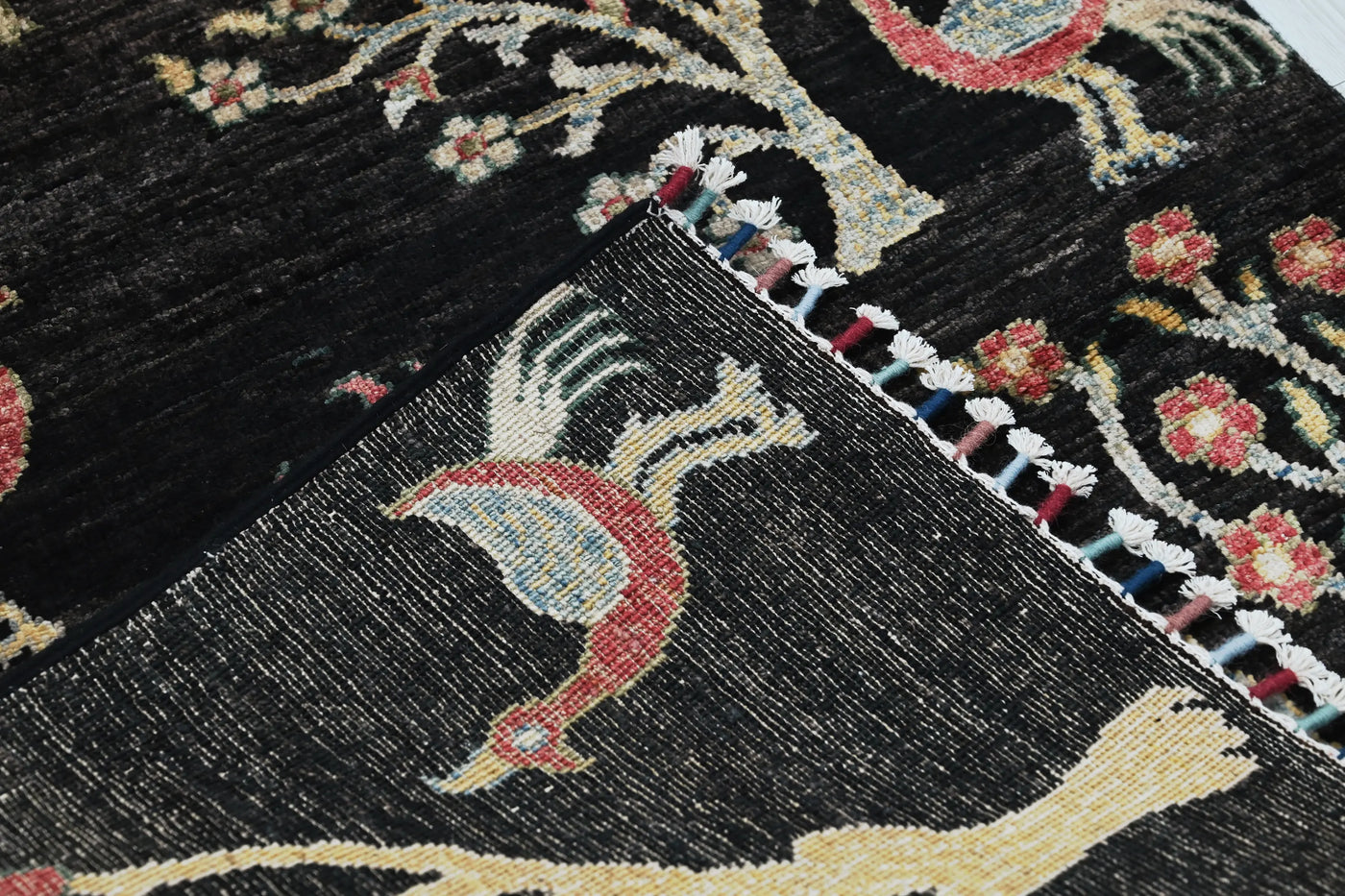 Khorjin Afghan Rug – Midnight Keepsake