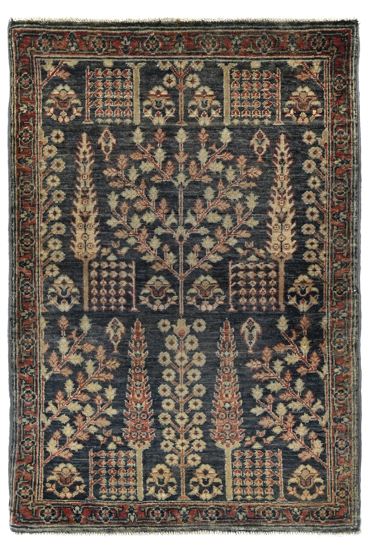 Khorjin Afghan Rug – Sand Grove